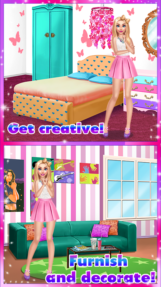 🏡 Girly House Decorating Game Game Screenshot