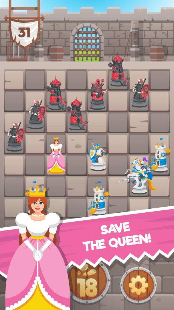 Knight Saves Queen screenshot game