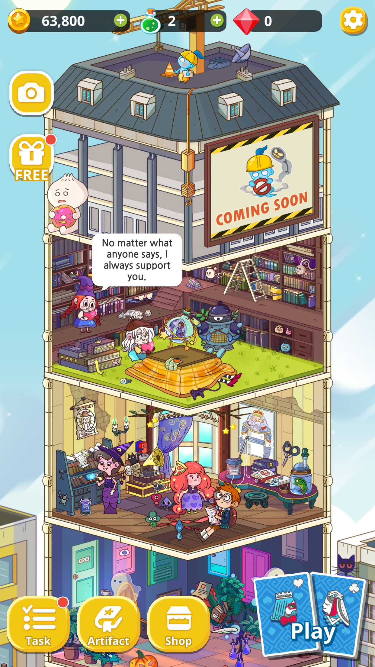 Theme Solitaire: Tripeaks Game Game Screenshot