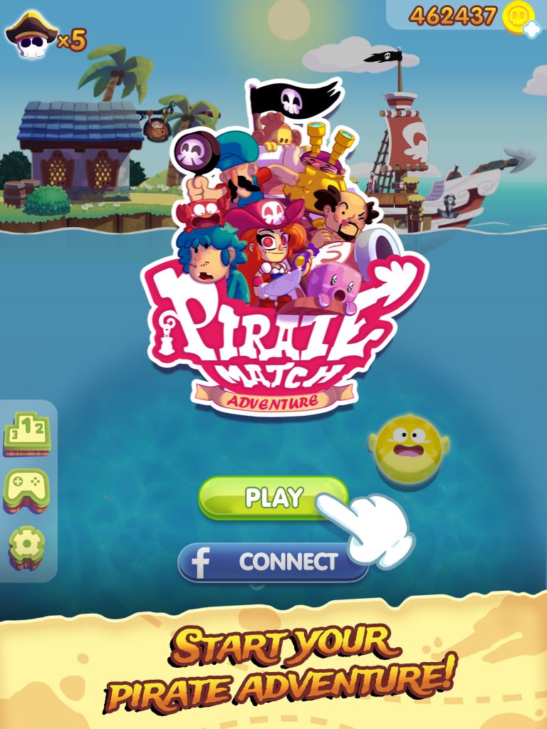 Pirate Match 3 Adventure Treas screenshot game