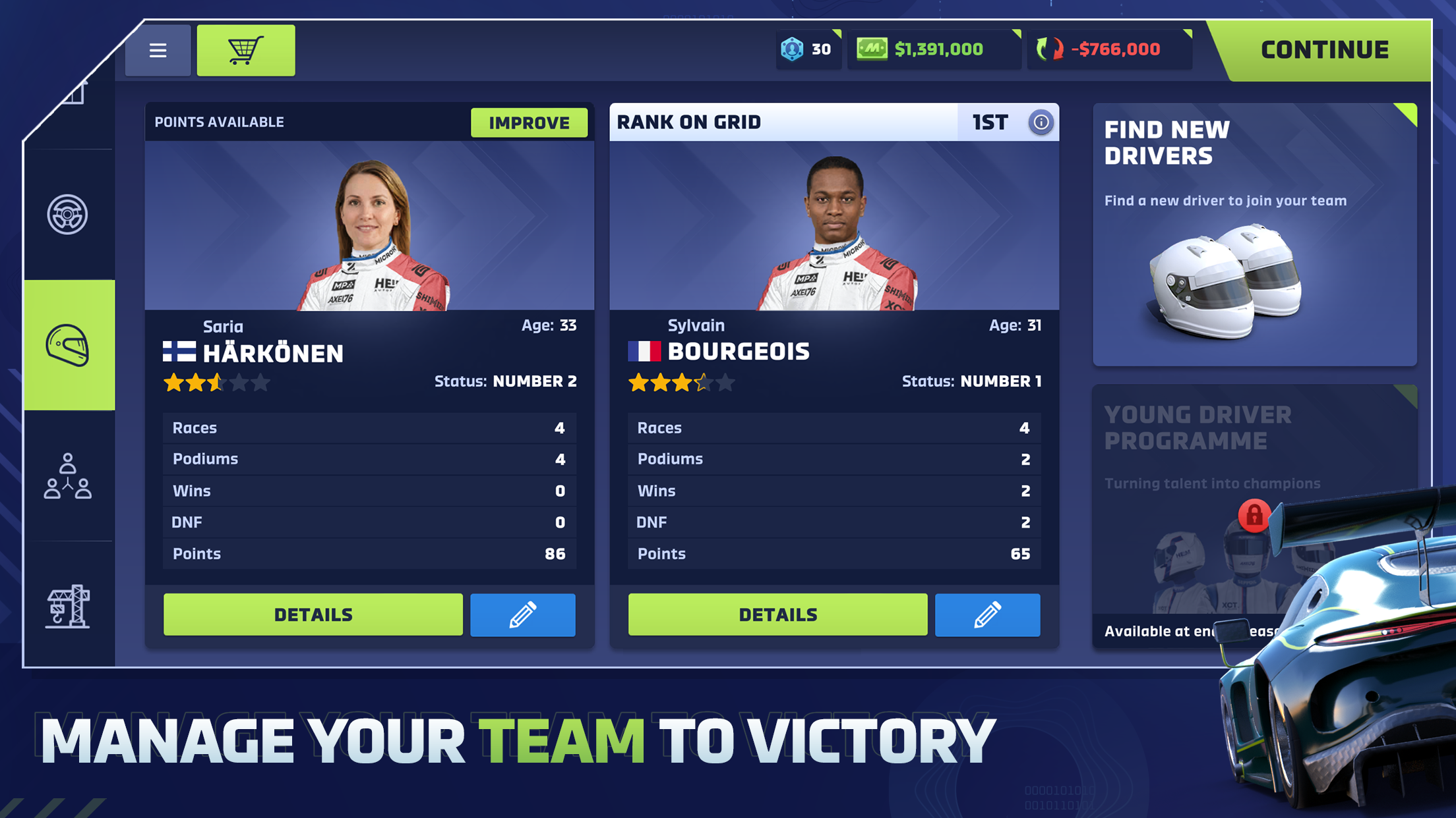 Screenshot of Motorsport Manager 4 Racing