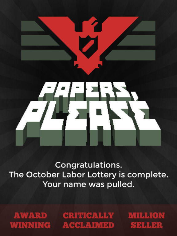 Screenshot 1 of Papers, Please 