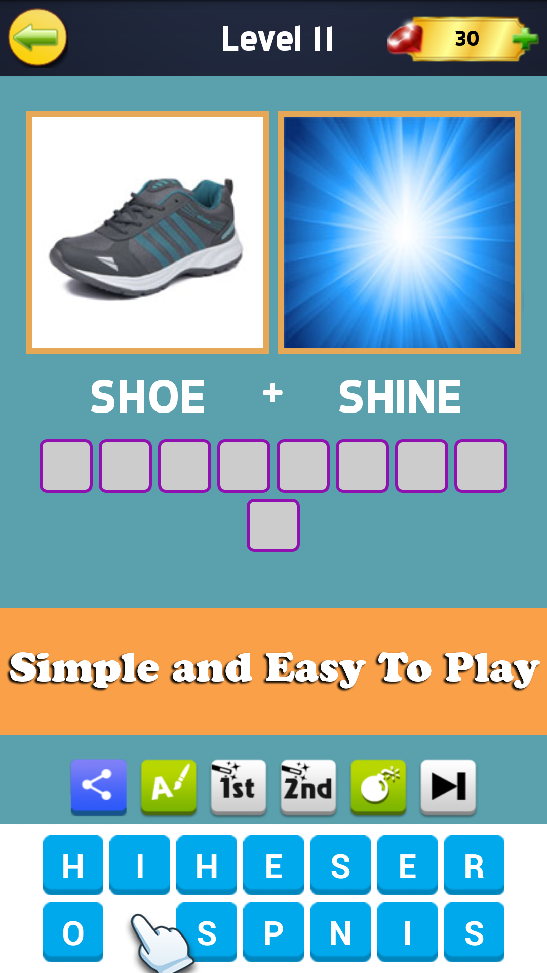 2 Pics 1 Word - 2 Pics Quiz - Fun Word Guessing Game Screenshot
