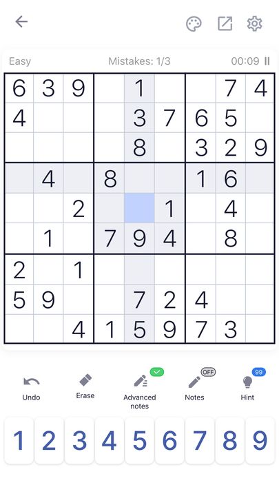 Screenshot 1 of Sudoku - Classic Sudoku Puzzle 3.9.0