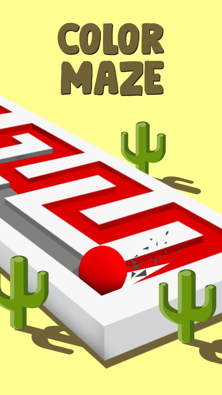 Screenshot of Color Maze: Paintball Puzzles