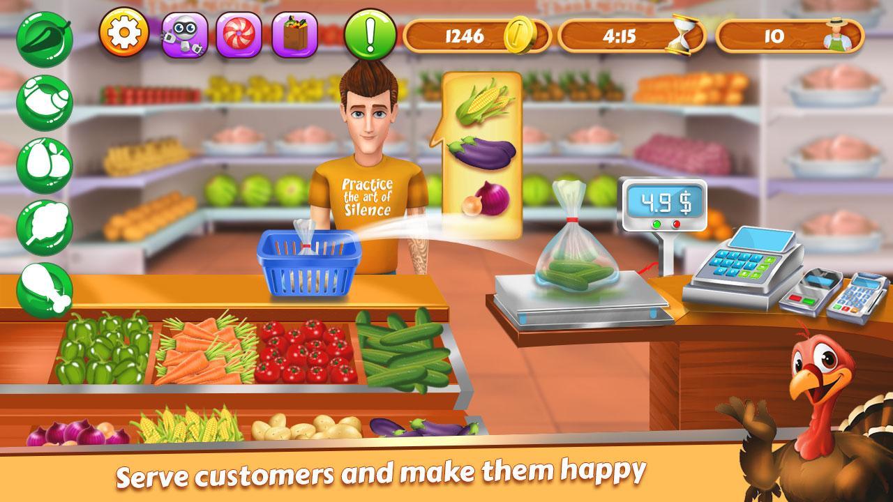 Thanksgiving Store Cashier & Manager Game Screenshot