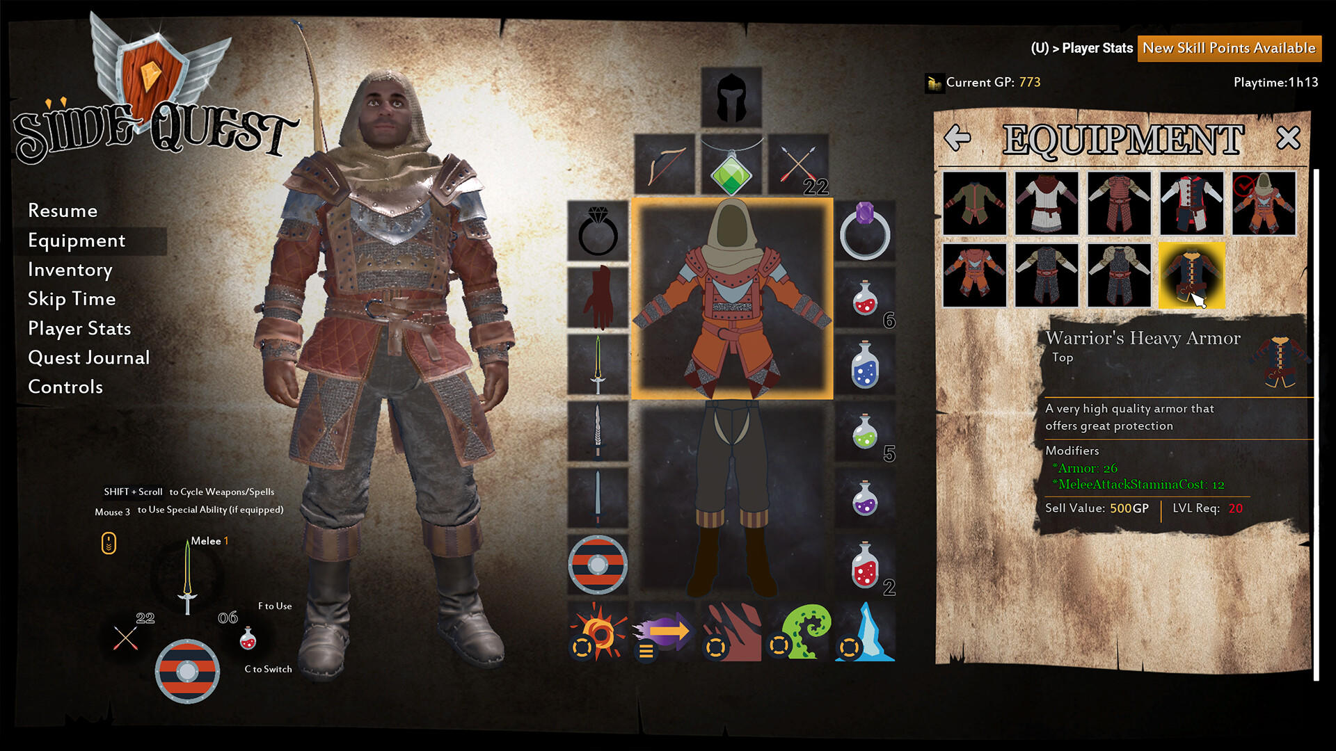 SiideQuest Game Screenshot
