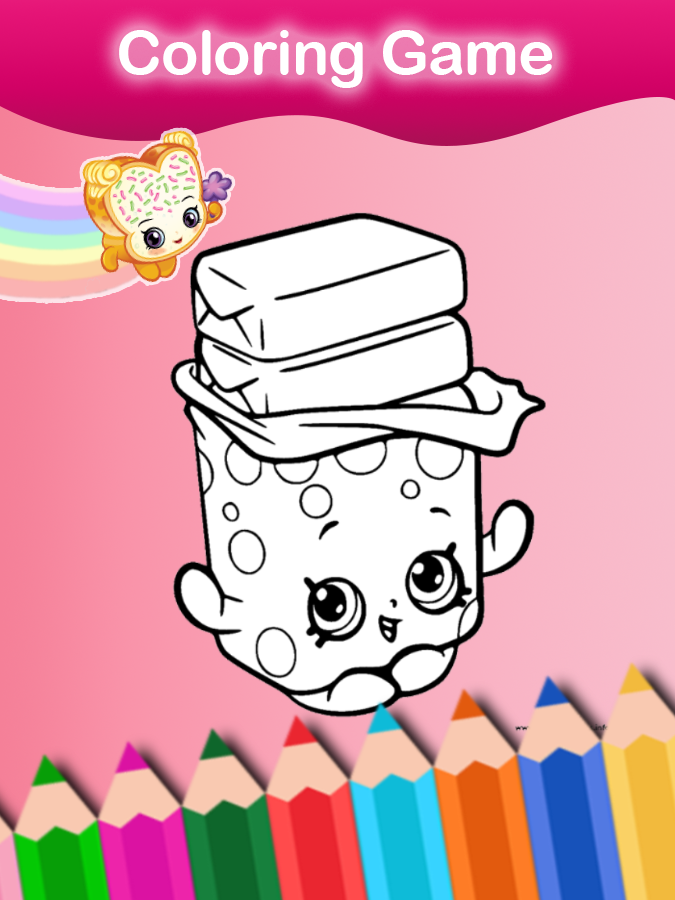 Coloring Book for Shopkin Game Screenshot