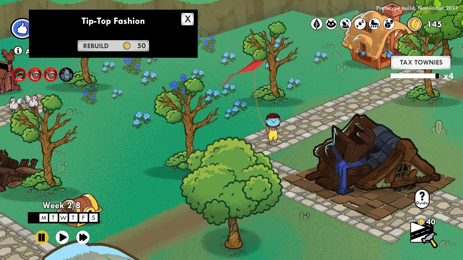 RPG Town Game Screenshot