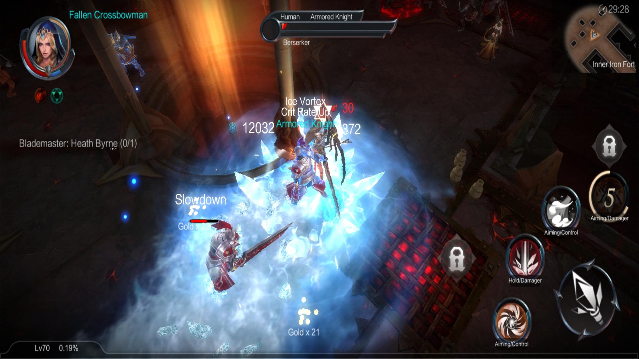 Raziel Rebirth: Dungeon Raid Game Screenshot