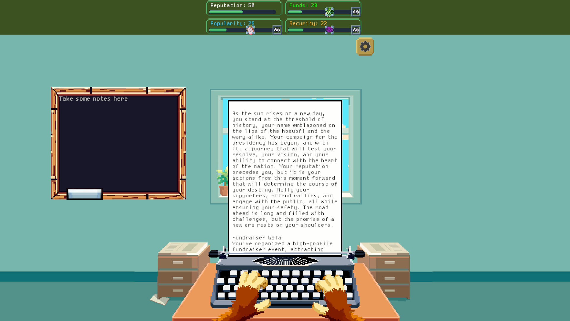 Monkeys & Typewriters! Game Screenshot