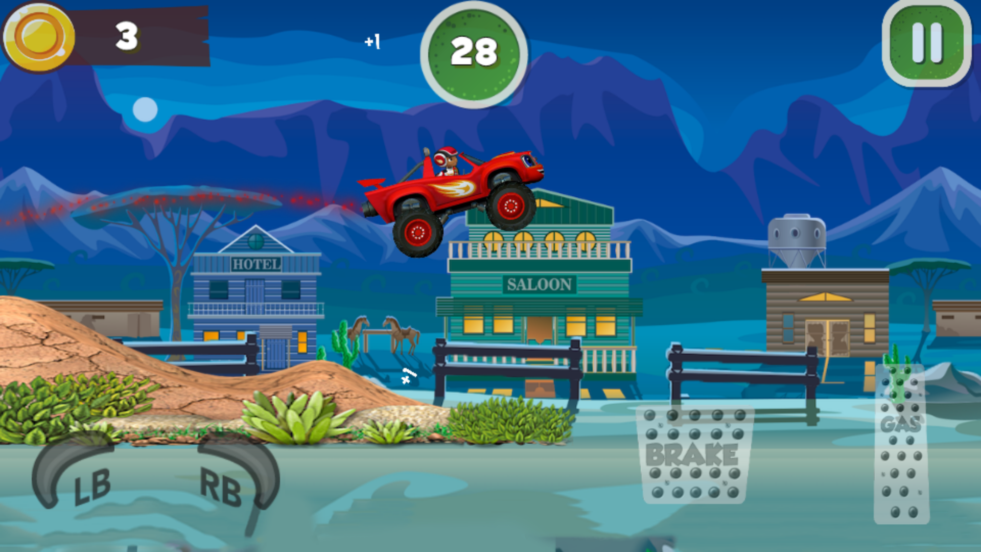 Blaze The Monster Hill Racing Machines Game Screenshot