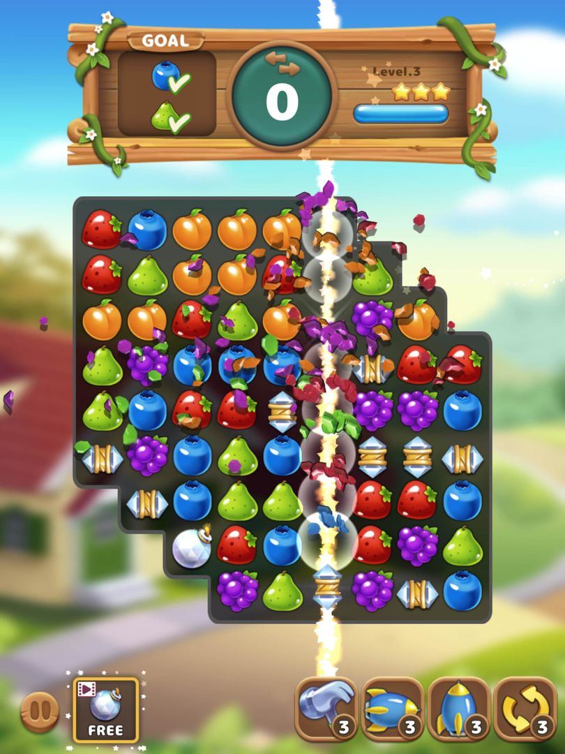 Screenshot of Fruits Garden : Merge Puzzle