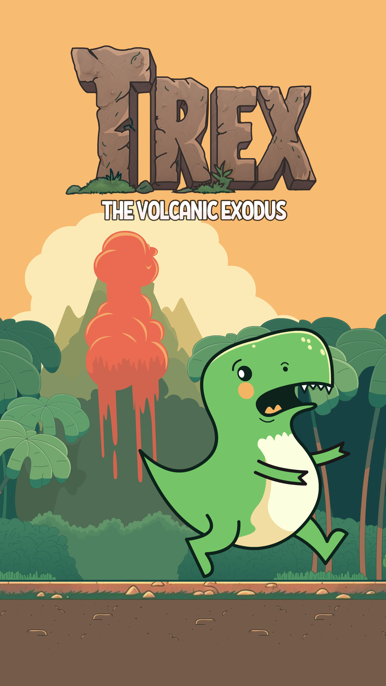 Cuplikan Layar Game T-REX: Volcanic Exodus