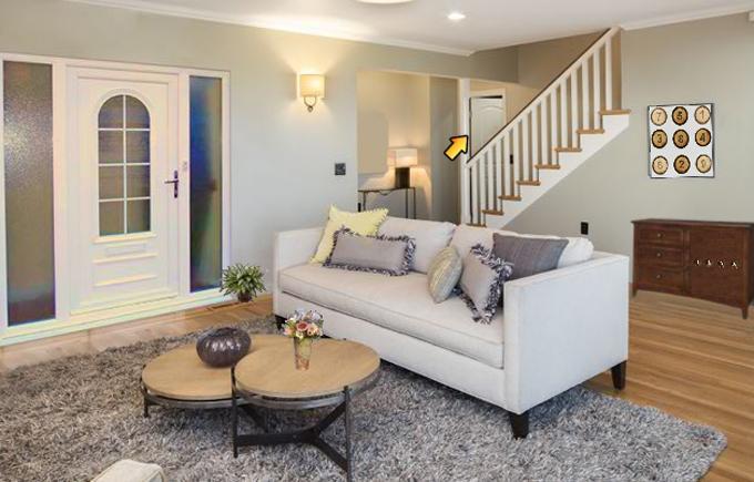 Modern Duplex House Escape Game Screenshot