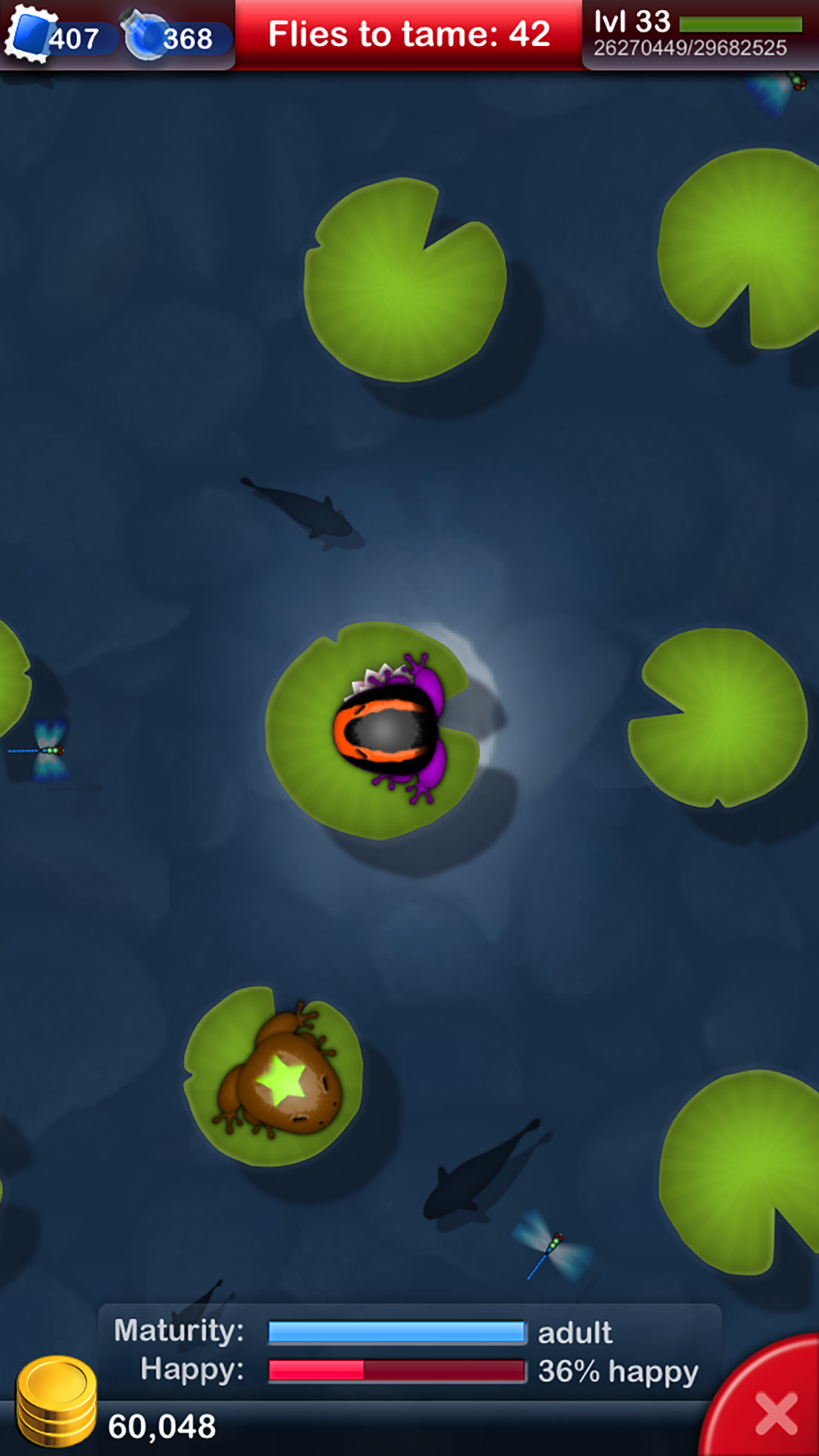 Pocket Frogs: Tiny Pond Keeper Game Screenshot