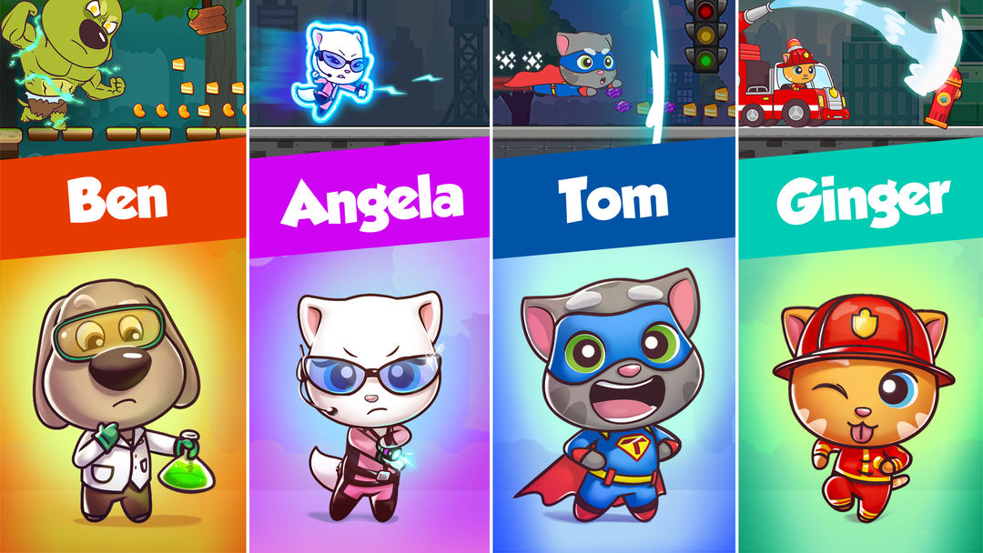 湯姆貓糖果跑酷遊戲截圖
