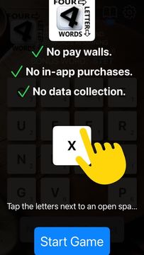 Four Letter Words Game Game Screenshot