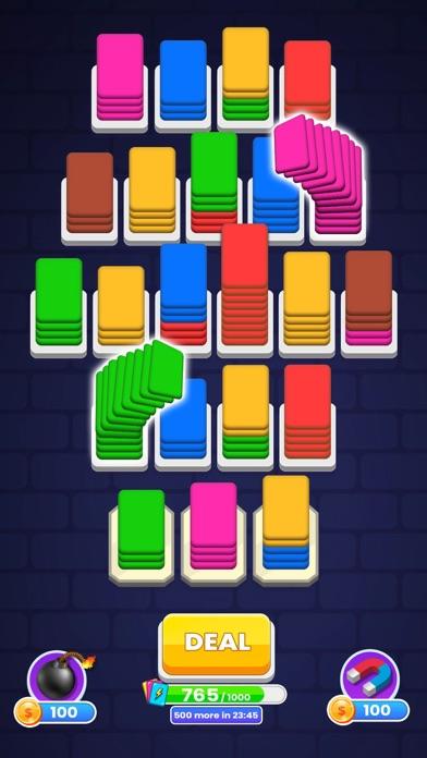 Cuplikan Layar Game Card Shuffle Sorting Game