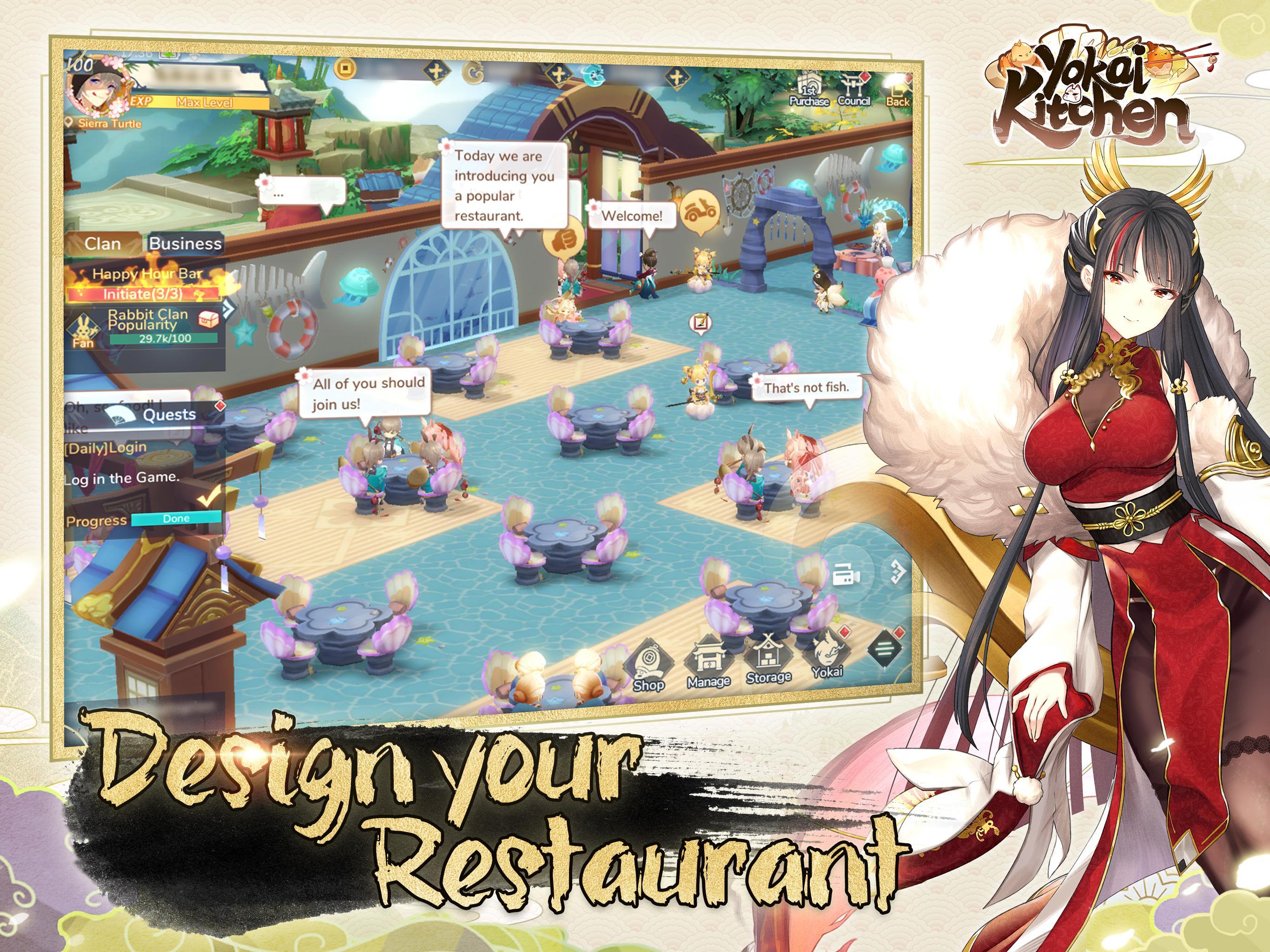 Yokai Kitchen - Restaurant Management RPGのキャプチャ