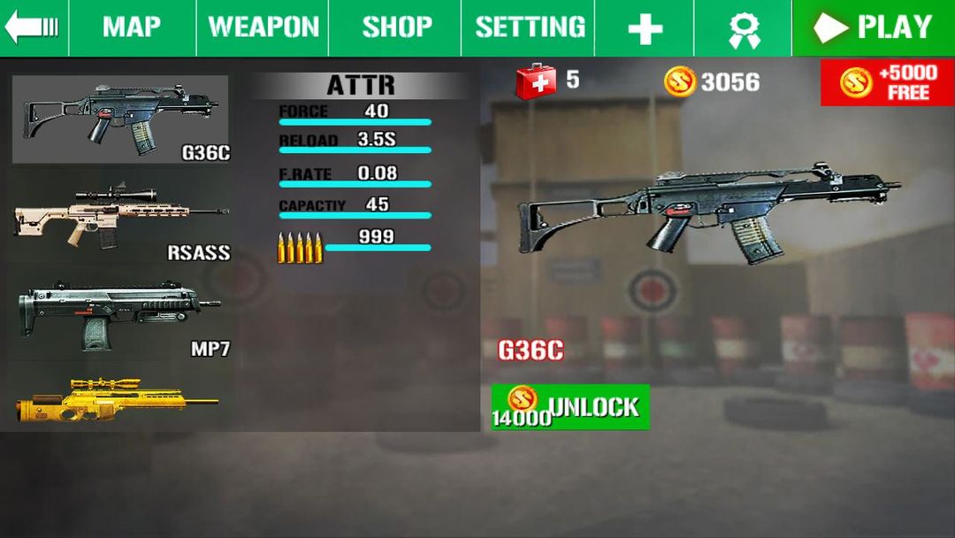 Screenshot of Gun Strike Shoot Fire