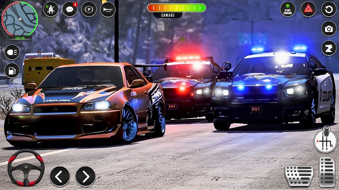 Screenshot of Police Car Drift & Driving Sim