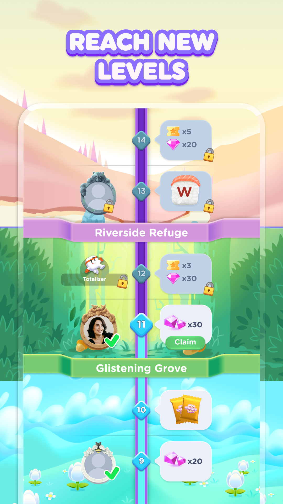 Wordzee! - Puzzle Word Game Game Screenshot