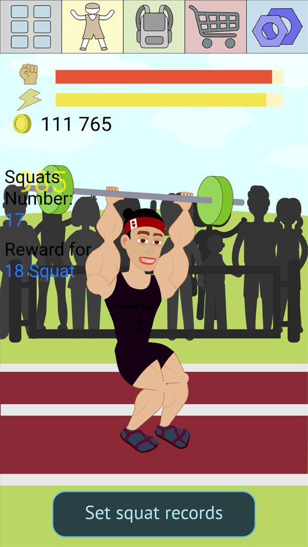 Screenshot of Muscle Clicker 2: RPG Gym Game