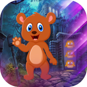 Kavi Games 447 - Juego de escape de oso pardo de dibujos animados