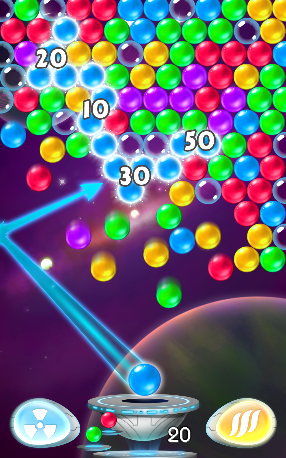 Universe Bubble Game Screenshot