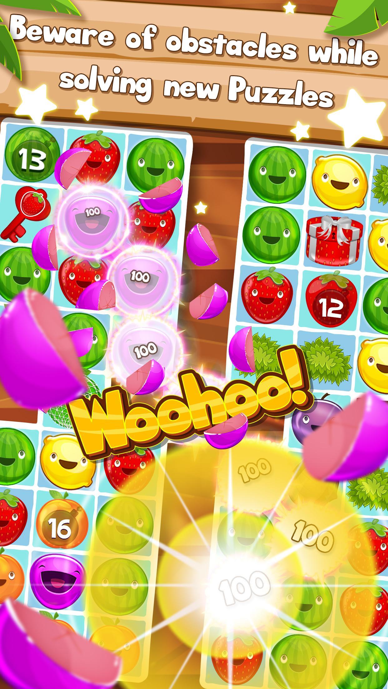 Fruit Pop! Puzzles in Paradise ゲームのスクリーンショット