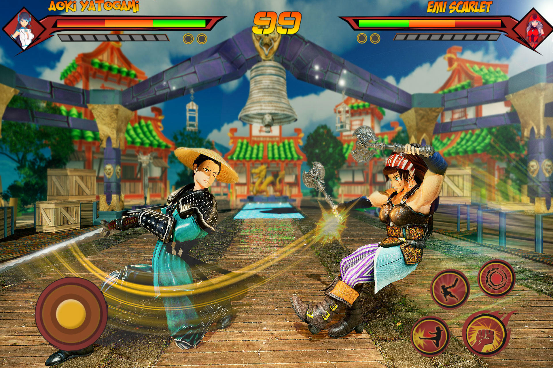 Anime Girl Battle Fighting RPG screenshot game