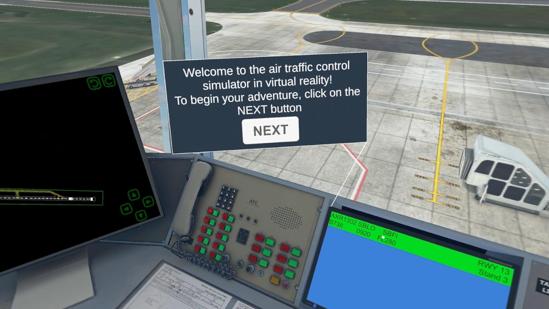 Cuplikan Layar Game V-Air Traffic Control