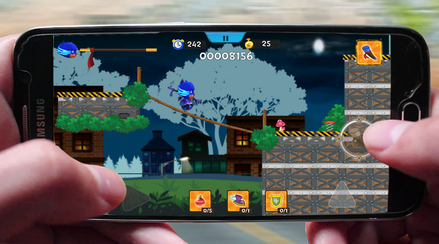 Captura de Tela do Jogo PJ Catboy City Run Super Maxks