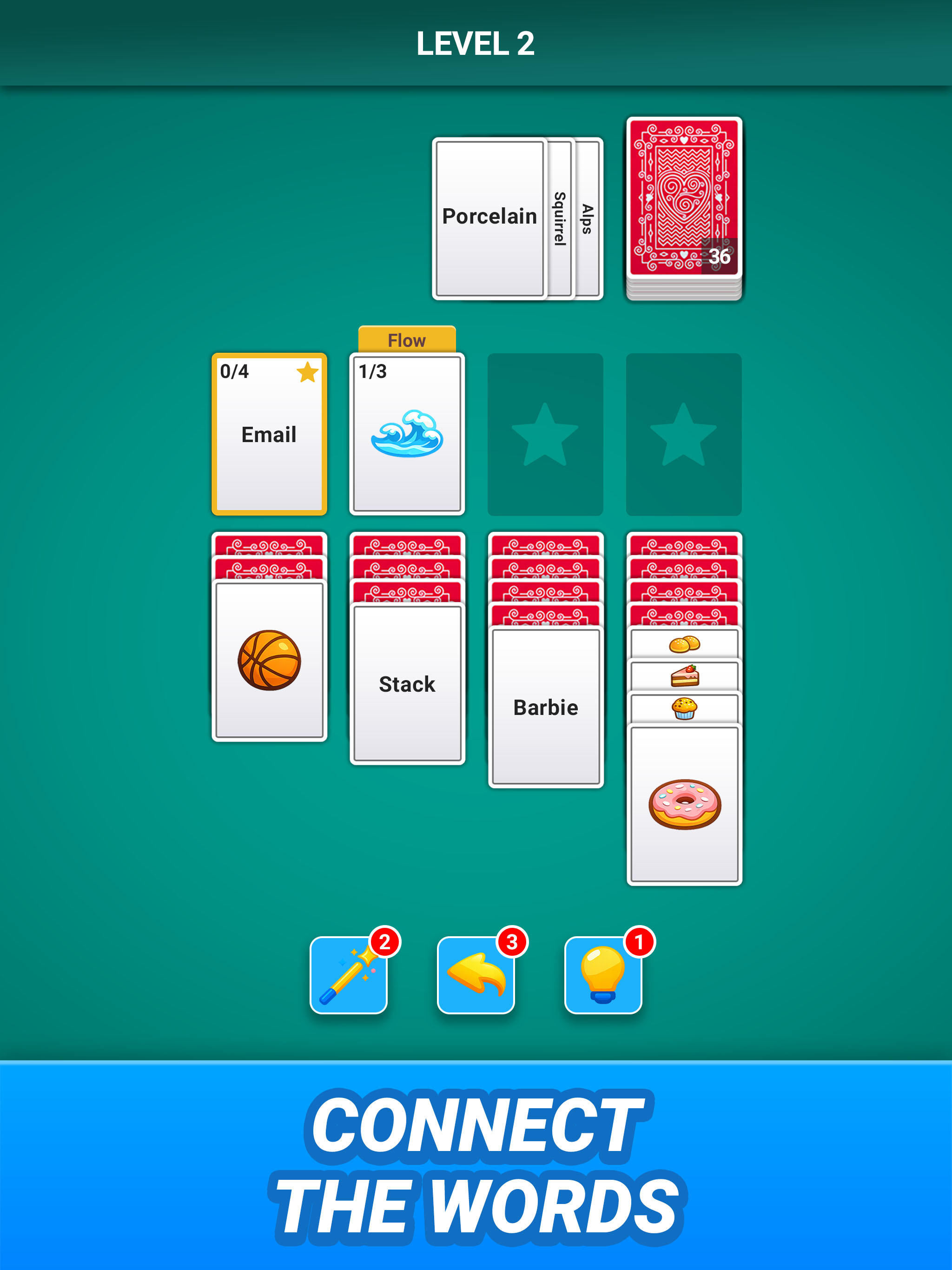 Word Solitaire Associations Game Screenshot