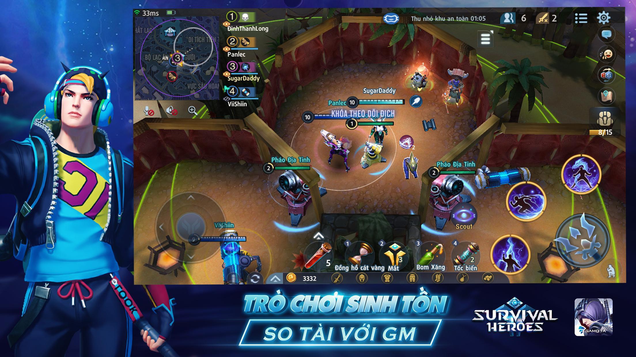 Survival Heroes Gamota - Liên Minh Sinh Tồn Game Screenshot