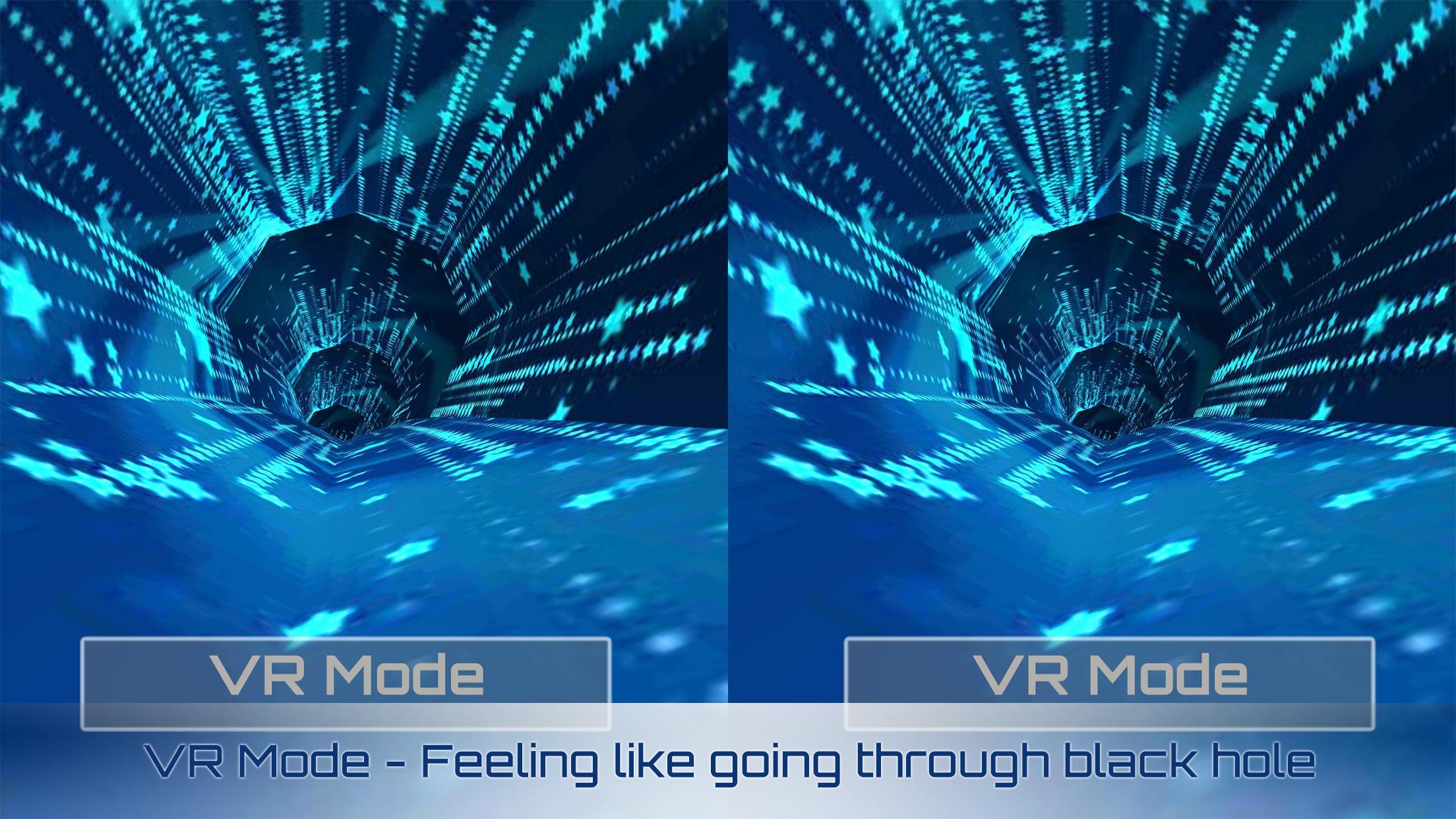 VR Tunnel Race Free (2 modes) Game Screenshot