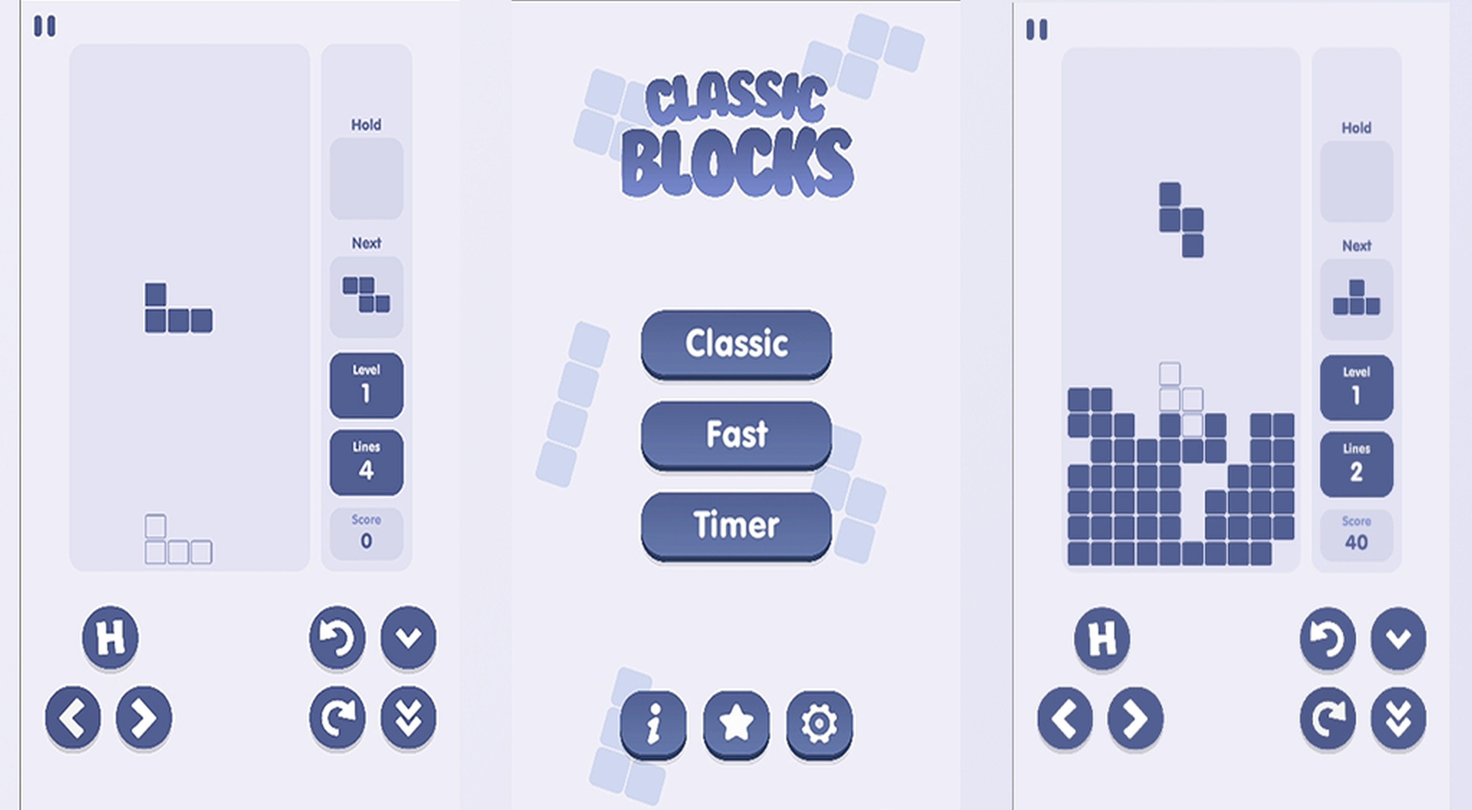 Classic Blocks - Tetris Game Screenshot