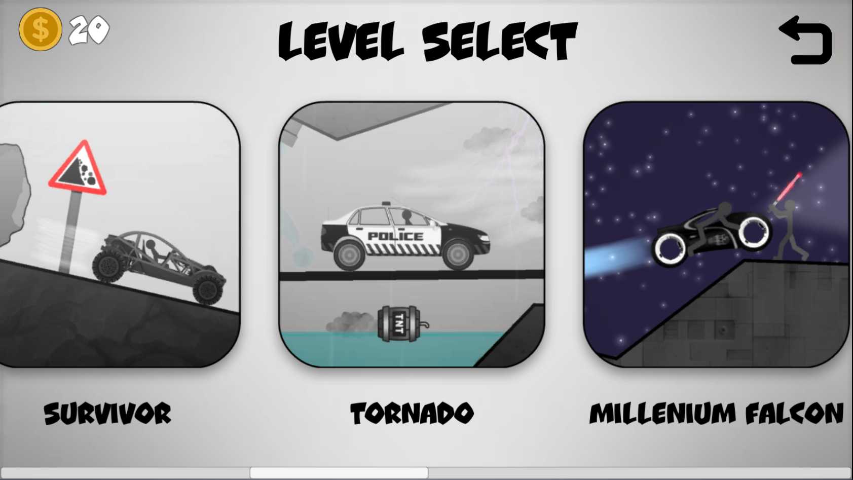 Скриншот игры Stickman Racer Road Draw 2 Heroes