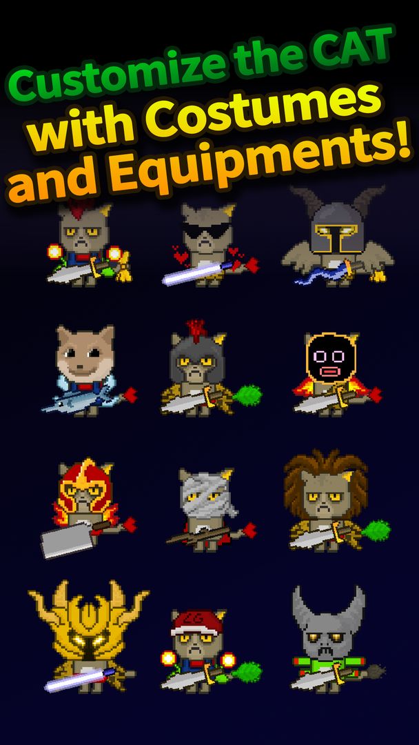 Cat Tower - Idle RPG screenshot game