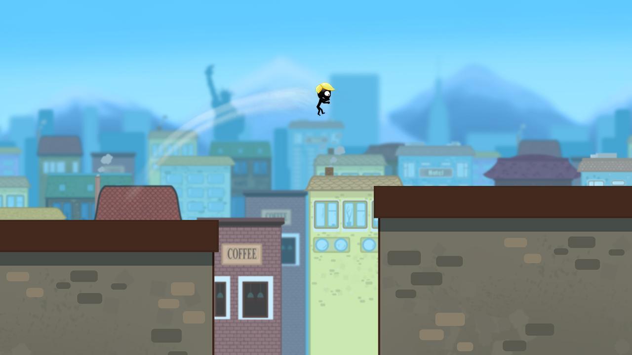 Stickman run New York screenshot game