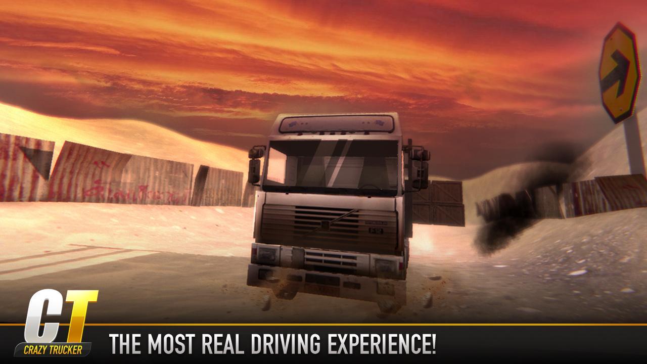 Crazy Trucker Game Screenshot