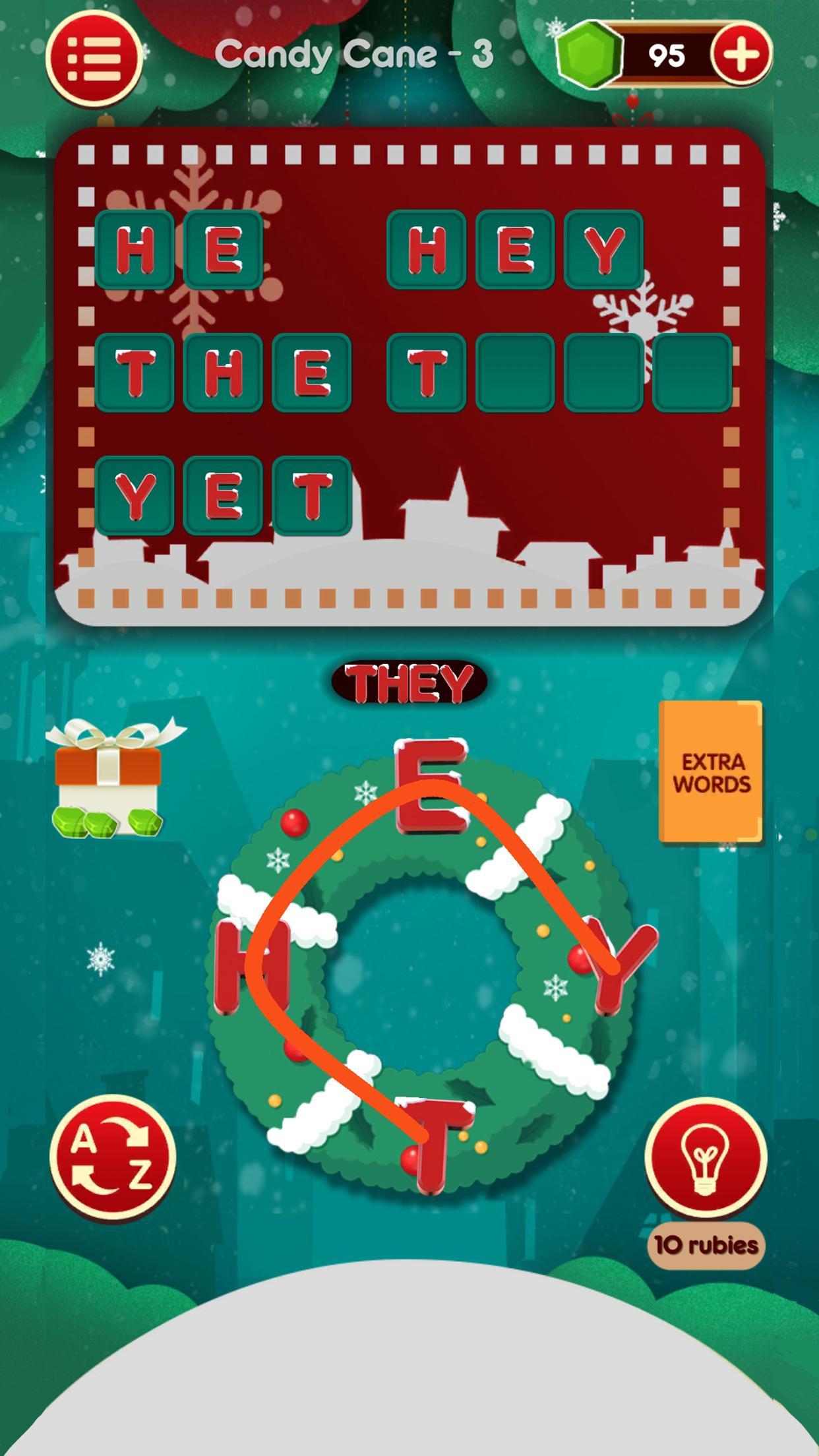 Christmas Scrabbler Game Screenshot