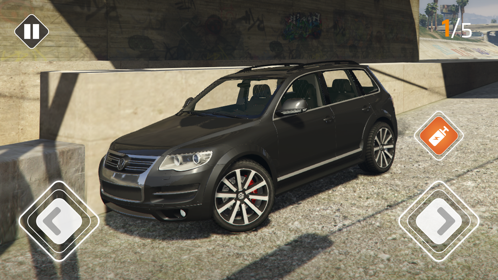 Cuplikan Layar Game VW Touareg SUV Car Simulator