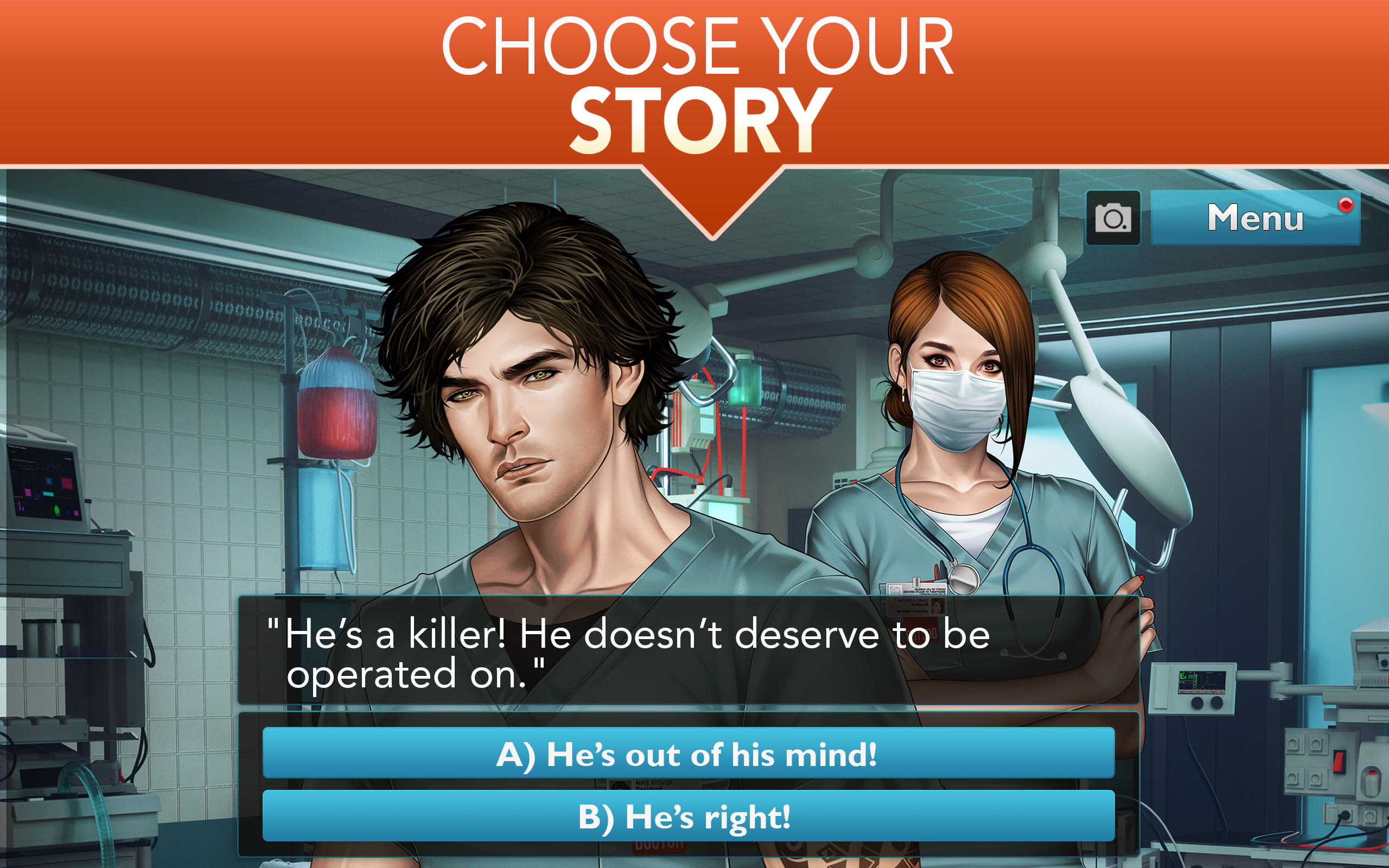 Is It Love? Blue Swan Hospital Game Screenshot