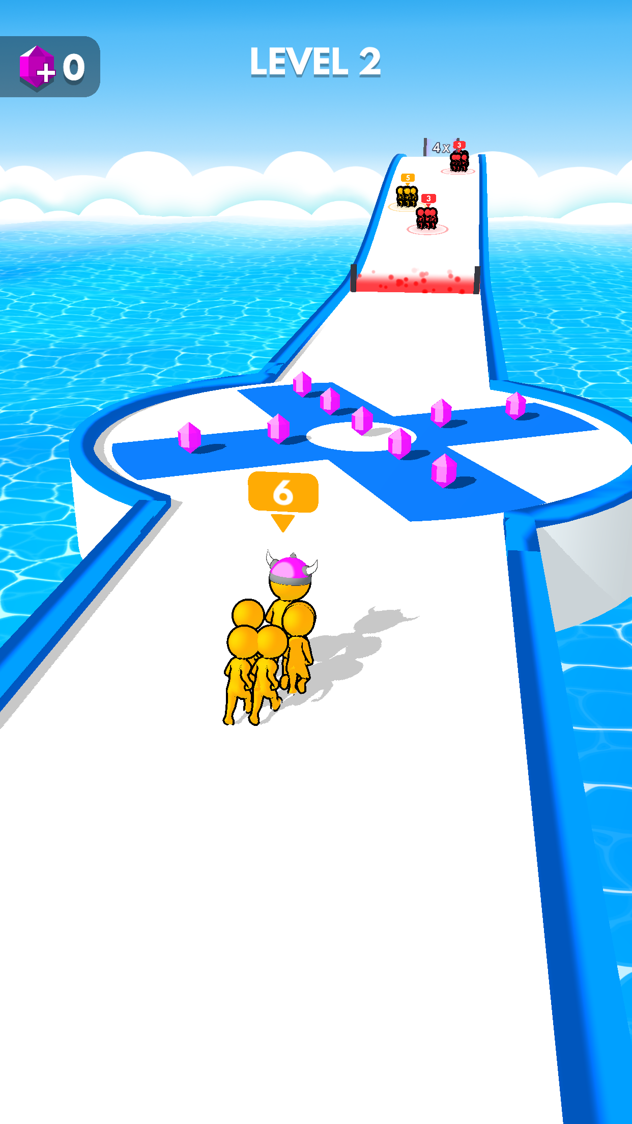 Crowd Battle 3D Game Screenshot