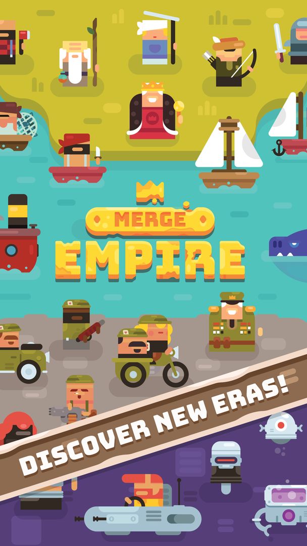 Screenshot of Merge Empire - Idle Kingdom & Crowd Builder Tycoon