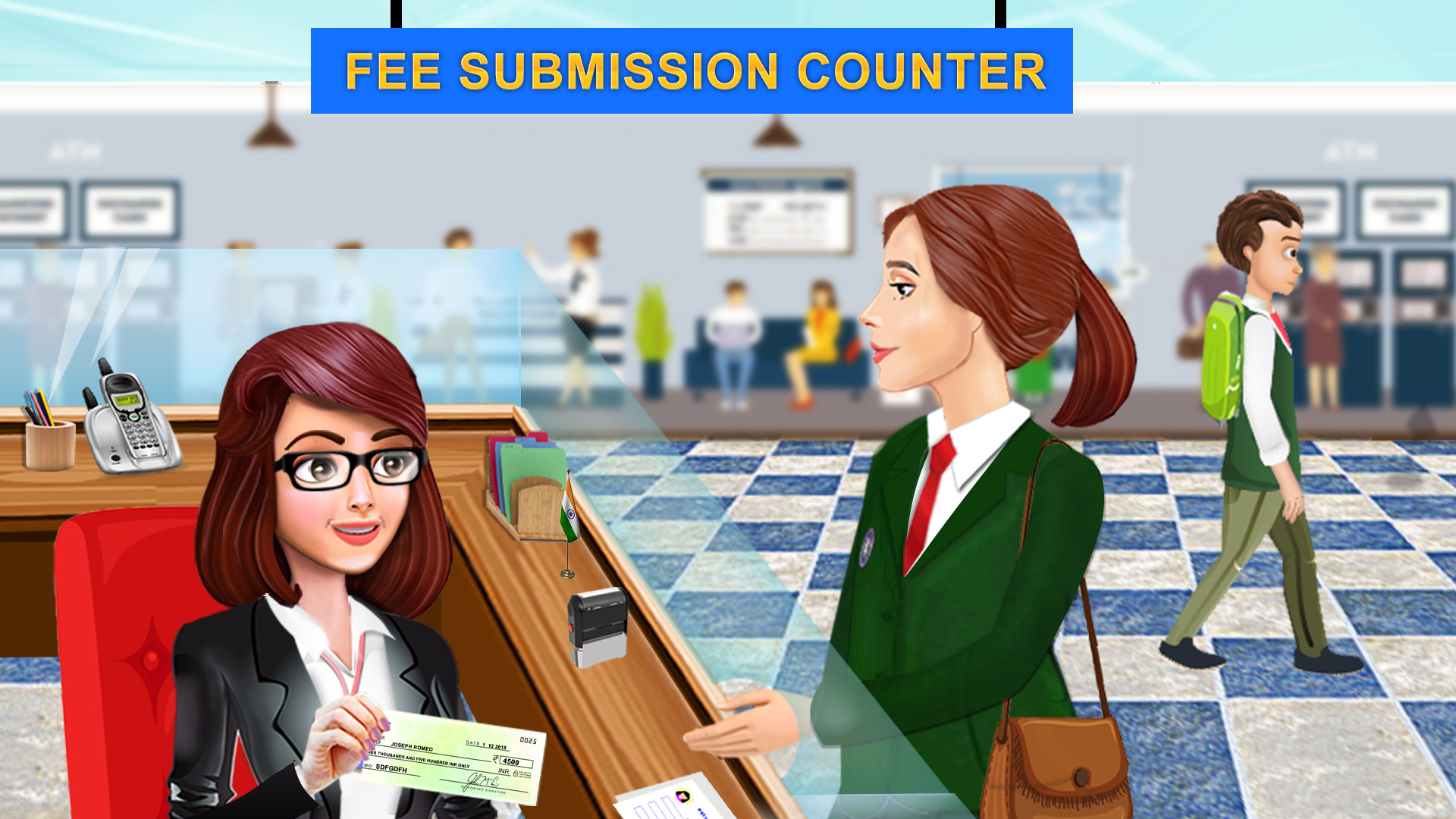 School Cashier Games For Girls Game Screenshot