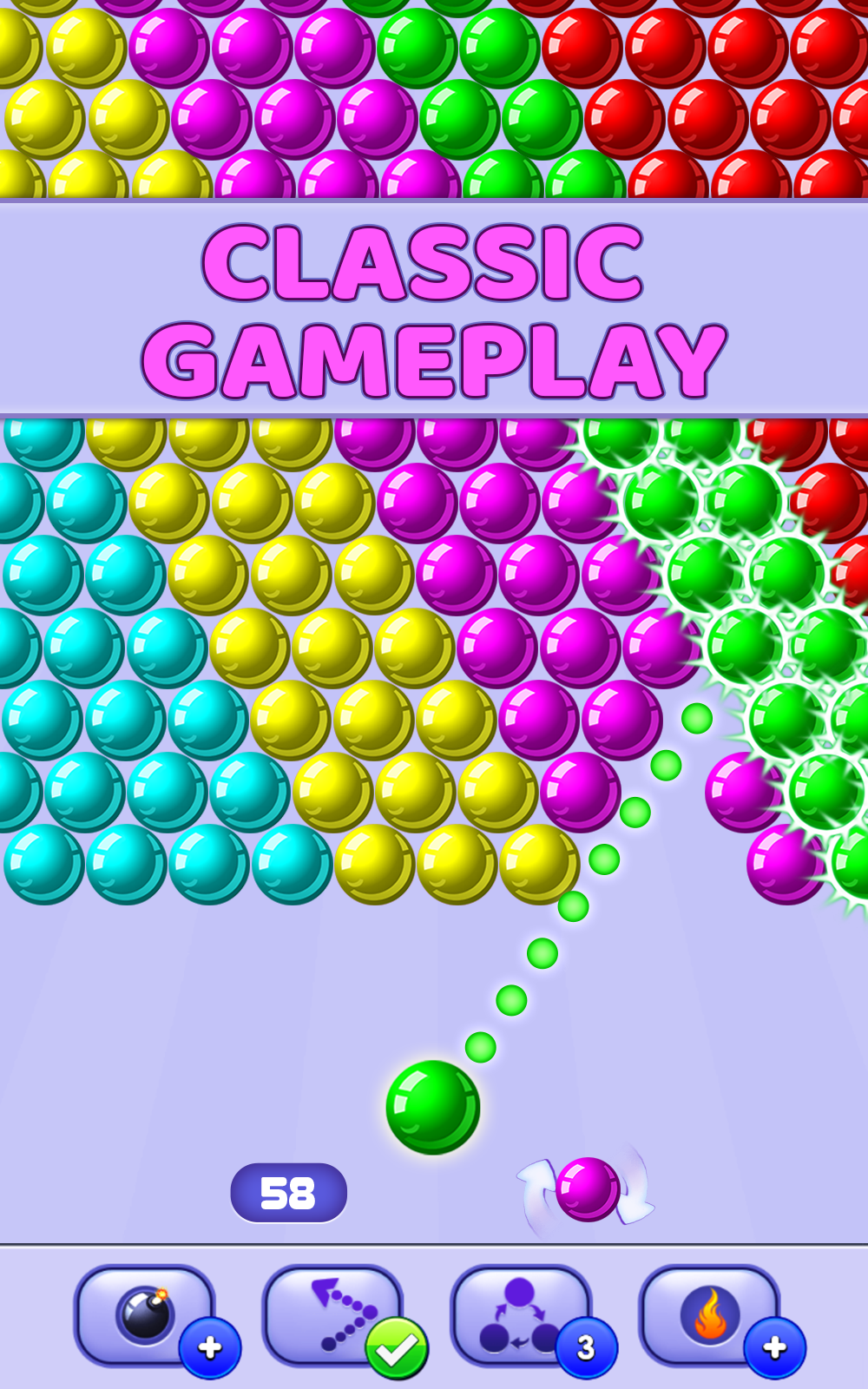 Captura de Tela do Jogo Bubble Pop - Bubble Shooter