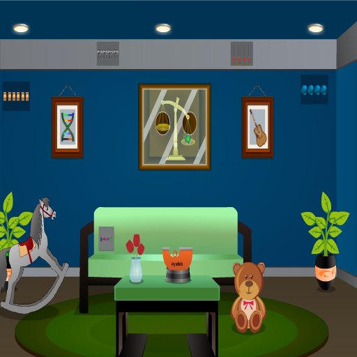 Blue Dwelling Escape Game Screenshot